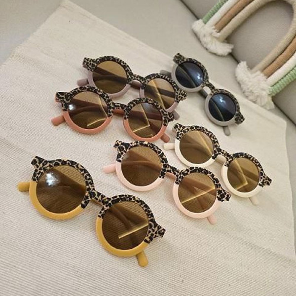 عینک گرد  پلنگی